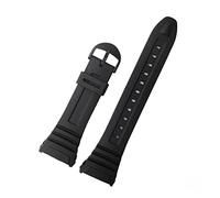 NLNKDTDPAK Mira accesorios adecuados for CASIO W-96h Sport Black Impermeable Anti-Fall Resin Strap Correa de reemplazo Banda reloj goma