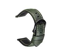 NLNKDTDPAK Pulsera de cuero Ajuste for Samsung Fit for Huawei for Honor 20mm 22mm 24mm Reemplazo a prueba agua Correa reloj Accesorios(2,22mm)