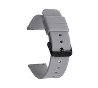 NLNKDTDPAK Sport Silicone Strap Wnist Bracelet Fit For Samsung for Galaxy for Active 2 for Huawei GT 2E For Quartz For Business Watch 14 16 18 20 mm 22 24 de(Grey02,20mm)