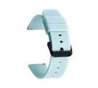NLNKDTDPAK Sport Silicone Strap Wnist Bracelet Fit For Samsung for Galaxy for Active 2 for Huawei GT 2E For Quartz For Business Watch 14 16 18 20 mm 22 24 de(Lake blue02,24mm)