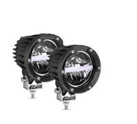 NLNPFGHVZY Conjunto faro delantero Para Camioneta Todoterreno SUV ATV UTV 4x4 4 Pulgadas 110W 11000LM Luz LED Trabajo Ámbar DRL 5050 SMD Antiniebla Faros completo(Light with Covers)