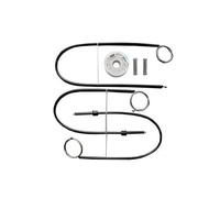 NLNPFGHVZY Elevalunas para Smart Roadster 2003-2005 Kit Reparación Elevalunas Delantero Derecho Lado Conductor 1 Juego Cable Rodillo Muelles Conjunto Regulador Ventana