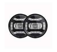 NLNPFGHVZY Faros Antiniebla Moto Para Classic FLHR Road King 2 Uds 4 1/2 Pulgadas 4.5 "motocicleta LED Antiniebla Que Pasa Luz Auxiliar Impermeable(Black)