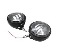 NLNPFGHVZY Faros Antiniebla Moto Para Softail Springer Heritage Classic FLSTC Para Touring 1 Par 30W 4.5 "motocicleta LED Antiniebla Que Pasa Luz Auxiliar Impermeable(Black With housing)