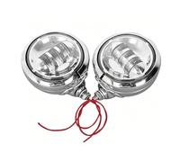 NLNPFGHVZY Faros Antiniebla Moto Para Softail Springer Heritage Classic FLSTC Para Touring 1 Par 30W 4.5 "motocicleta LED Antiniebla Que Pasa Luz Auxiliar Impermeable(Chrome With housing)