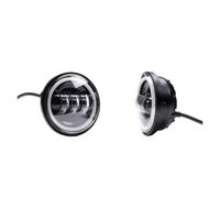 NLNPFGHVZY Faros Antiniebla Moto Para Softail Springer Heritage Classic FLSTC Para Touring 1 Par 30W 4.5 "motocicleta LED Antiniebla Que Pasa Luz Auxiliar Impermeable(Black With halo)