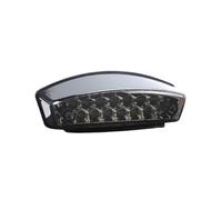 NLNPFGHVZY Luz Trasera Moto LED Luz Trasera LED Universal Para Moto 12V Freno Rojo Advertencia De Funcionamiento Lámpara Placa Matrícula Blanca Para ATV UTV Impermeable(1pc Smoke)