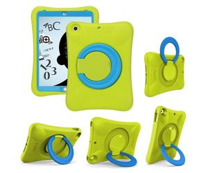 NLR Kids Eva Case para iPad | Soporte de establo multi-direccin | Compatible con iPad de 10.2 pulgadas 2021/2020/2019 (9a/8a/7 generacin) (verde+a