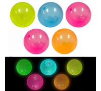NlsqEU 5pcs Sticky Balls Antistressball Night Leuchtende Flummi AntiStress Sticky Balls, NlsqEU 5pcs Klebrige Leuchtende Balls Kinder Stressball Klebälle zum Werfen an die Decke Squetschspielzeug für