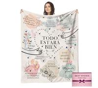 NlsqEU Pacientes Regalo, Manta Regalo para Mujeres y Hombres, Get Well Soon Manta Franela Regalos para Mujeres Enfermas, Hombres, Niños Regalos Inspiradores 59 * 51 Pulgadas (Español)