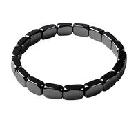 NlsqEU Pulsera de hematita, pulsera magnética para hombre, pulsera de piedra magnética, pulseras naturales para hombre, inspiradas en generales romanos y guerreros vikingos
