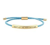 NlsqEU Pulsera Don't Let The Hard Days Win, God is in Control, pulsera unisex trenzada, pulseras inspiradoras, Poliéster