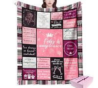 NlsqEU Regalos Cumpleaños Mujer, Regalos Originales para Mujer, Manta Regalos Originales Chica con Caja de Regalos, Regalos Amigas, Regalos de Cumpleaños Únicos para Chica,Mantas 150x130cm(Español)