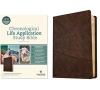 NLT Chronological Life Application Study Bible, Brown: New Living Translation, Chronological Life Application Study, Heritage Oak Brown, Leatherlike, Archaeological, Full-Color, Cultural Background
