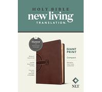 NLT Compact Giant Print Bible, Filament Edition, Mahogany: New Living Translation, Mahogany Celtic Cross LeatherLike, Filament App. Giant Print