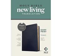 NLT Compact Giant Print Bible, Filament Edition, Navy: New Living Translation, Navy Blue Cross LeatherLike, Filament App, Giant Pring