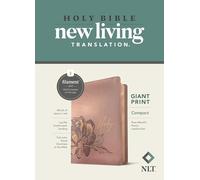 NLT Compact Giant Print Bible, Filament Edition, Rose: New Living Translation, Rose Metallic Peony, Leatherlike, Giant Print, Red Letter
