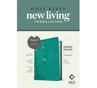 NLT Compact Giant Print Bible, Filament-Enabled Edition (Leatherlike, Peony Rich Teal, Red Letter): New Living Translation, Peony Rich Teal Leatherlike, Giant Print, Filament Enabled