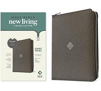 NLT Compact Giant Print Zipper Bible, Filament-Enabled Edition (Leatherlike, Woven Cross Gray, Red Letter): New Living Translation, Woven Cross Gray, ... Leatherlike, Giant Print, Compact, Filament