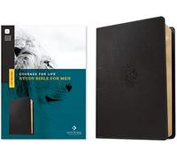 NLT Courage for Life Study Bible for Men (Leatherlike, Onyx Lion, Filament Enabled): New Living Translation, Onyx Lion, Leatherlike, Illuminated with the Filament Bible App