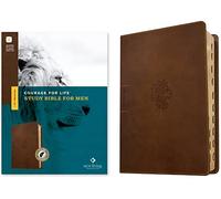 NLT Courage for Life Study Bible for Men (Leatherlike, Rustic Brown Lion, Indexed, Filament Enabled): New Living Translatio, Rustic Brown Lion, Leatherlike, Filament Enabled