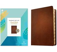 NLT Courage for Life Study Bible for Women (Genuine Leather, Brown, Indexed, Filament Enabled): New Living Translation, Brown, Filament