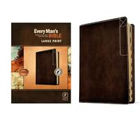 NLT Every Man's Bible, Large Print, Deluxe Explorer Edition: New Living Translation, Brown, LeatherLike, Deluxe Explorer Edition