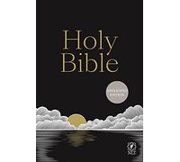 NLT Holy Bible, Black Hardback, Gold and Silver Foiled Sunset Illustration, British Text, NLT New Living Translation, Hardback, Standard size: NLT Anglicized Text Version