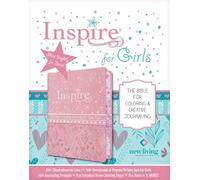 NLT Inspire Bible for Girls (LeatherLike, Pink): New Living Translation, Metallic Pink, Leatherlike: The Bible for Coloring & Creative Journaling