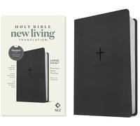 NLT Large Print Premium Value Thinline Bible, Filament Enabled (Leatherlike, Black Cross): New Living Translation, Black Cross, Premium Value Thinline, Filament-enabled Edition
