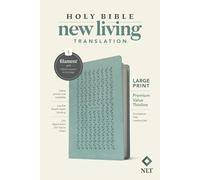 NLT Large Print Premium Value Thinline Bible, Filament: New Living Translation, Eucalyptus Teal, Leatherlike, Premium Value Thinline Bible, Filament Enabled Edition