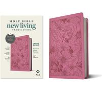 NLT Large Print Premium Value Thinline Bible, Filament: New Living Translation, Garden Pink, Leatherlike, Premium Value Thinline, Filament Bible App