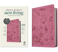 NLT Large Print Premium Value Thinline Bible, Filament: New Living Translation, Garden Pink, Leatherlike, Premium Value Thinline, Filament Bible App