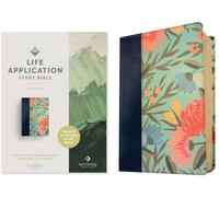 NLT Life Application Study Bible, Third Edition (Leatherlike, Teal Floral, Red Letter): New Living Translation, Teal Floral, Leatherlike