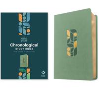 NLT One Year Chronological Study Bible (Leatherlike, Sage Green Mosaic)