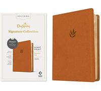 NLT Personal Size Giant Print Bible, Dayspring Signature Collection, Filament Enabled (Leatherlike, Classic Tan, Red Letter): DaySpring Signature Collection