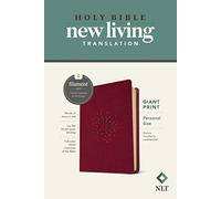 NLT Personal Size Giant Print Bible, Filament Enabled (Leatherlike, Aurora Cranberry, Red Letter): New Living Translation, Aurora Cranberry, Leatherlike, Personal Size, Filament Enabled Edition