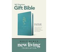 NLT Premium Gift Bible, Red Letter, LeatherLike, Teal: New Living Translation Teal Leatherlike