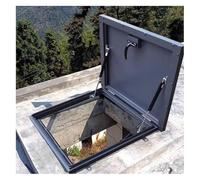 nluke - Cubierta hermética para sótano y eje de inspección, 80 x 80 cm, impermeable, escotilla de acceso para sótano, seguro y eficiente energéticamente