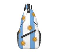 NLWQEKV Argentina Sling Bag, Bandera Argentina Crossbody Sling Mochila Hombro Cofre Bolsa Viaje Senderismo Mochila