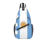 NLWQEKV Argentina Sling Bag, Bandera Argentina Crossbody Sling Mochila Hombro Cofre Bolsa Viaje Senderismo Mochila