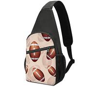 NLWQEKV Balones de fútbol Sling Bag Crossbody Hombro Viaje Cofre Mochila Senderismo Mochila para deportes Compras Trabajo