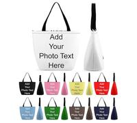 NLWQEKV Bolso de mano personalizado para mujer, bolso de compras, bolso de hombro, viaje, negocios, bolsa de comestibles, bolsa de regalos