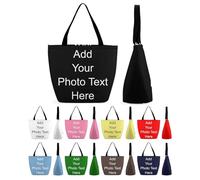 NLWQEKV Bolso de Mano Personalizado para Mujer, Bolso de Compras y Hombro, para Viaje, Negocios, Comestibles y Regalos