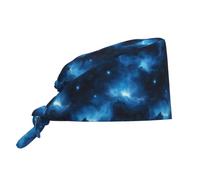 NLWQEKV Bonnet de Travail de nettoyage pour Femmes et Hommes, Bleu Profond, Galaxie spatiale
