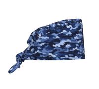 NLWQEKV Casquette de Travail Ajustable Bleu Marine Camouflage