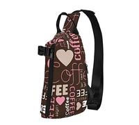 NLWQEKV Crossbody Sling Backpack Coffee Lovers Hipster Espresso Travel Senderismo Chest Daypack One Strap Shoulder Bag