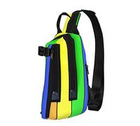 NLWQEKV Crossbody Sling Backpack Music Joy Rainbow Travel Senderismo Chest Daypack One Strap Shoulder Bag