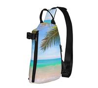 NLWQEKV Crossbody Sling Backpack Palm Tropical Beach Travel Senderismo Chest Daypack One Strap Shoulder Bag