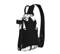NLWQEKV Crossbody Sling Backpack Thin Blue Line Bandera de Canadá Viajes Senderismo Chest Daypack One Strap Shoulder Bag